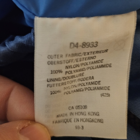 Vintage Descente Men's Blue Hooded Jacket Drawstring Elastic Bottom Size Medium - Picture 12 of 13